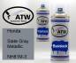 Preview: Honda, Slate Gray Metallic, NH81M-3: 400ml Sprühdose + 400ml Klarlack - Set, von ATW Autoteile West.
